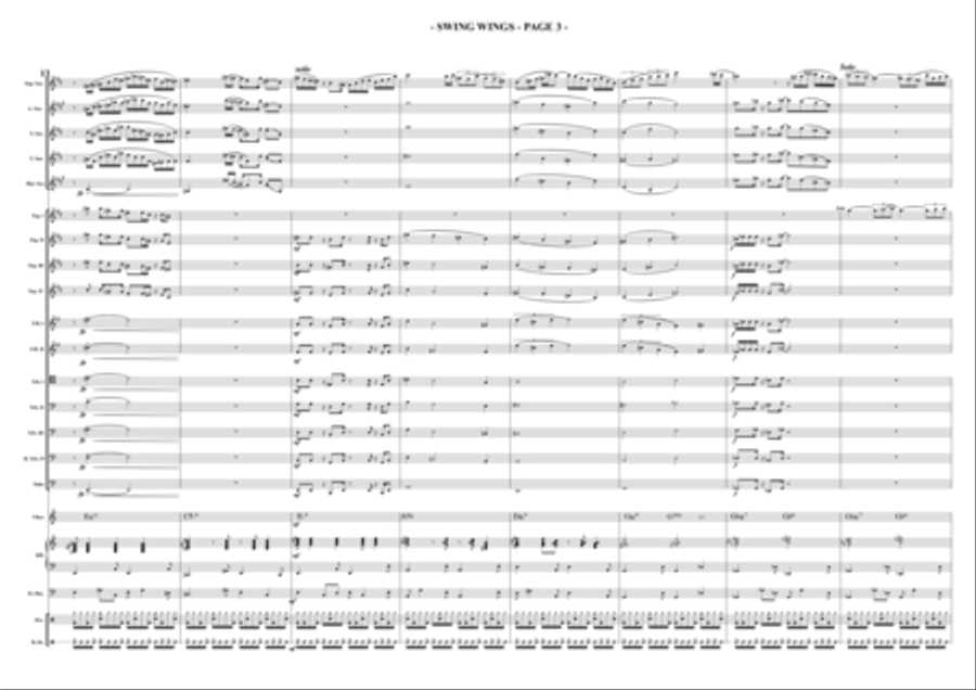 SWING WINGS SWING WINGS Jazz Ensemble scores gallery preview page 3