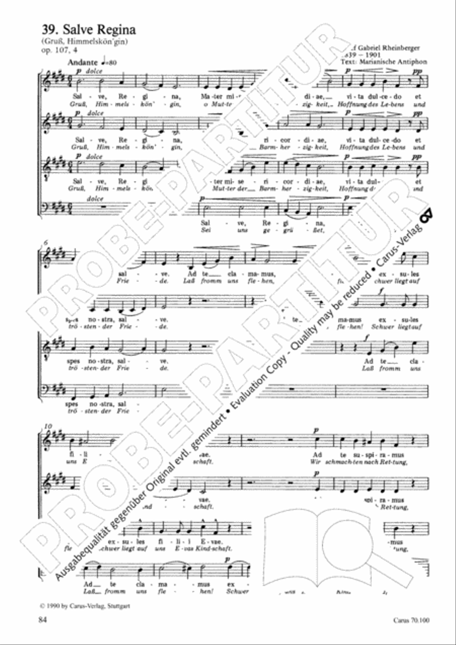 Geistliches Chorbuch der Romantik Choir scores gallery preview page 85