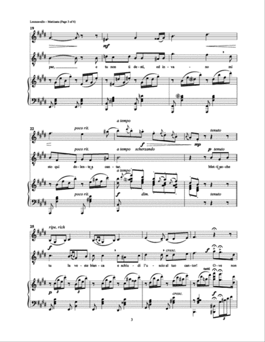 Mattinata Piano, Vocal, Guitar scores gallery preview page 3