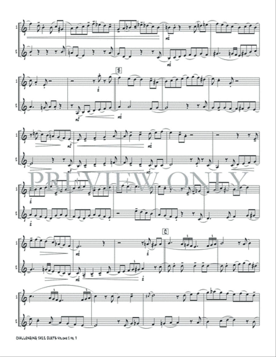 Challenging Jazz Duets, Volume 2 Small Ensemble scores gallery preview page 11