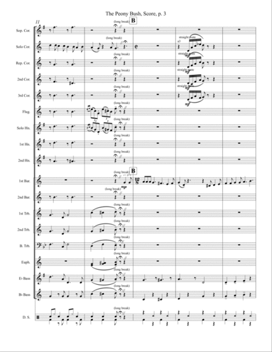 The Peony Bush Brass Band scores gallery preview page 5