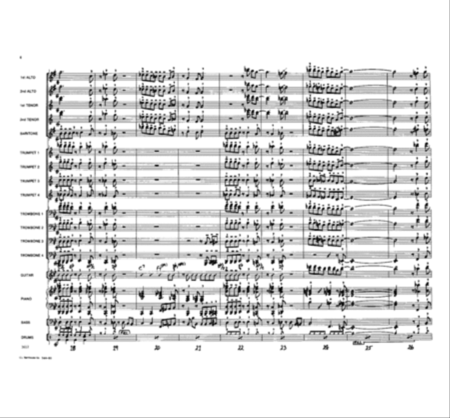 Saturday Night Blues Jazz Ensemble scores gallery preview page 4