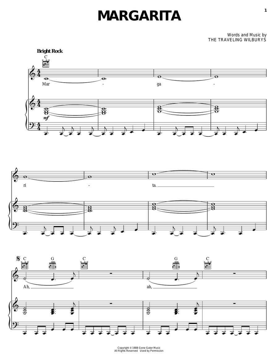 Margarita Acoustic Guitar scores gallery preview page 1