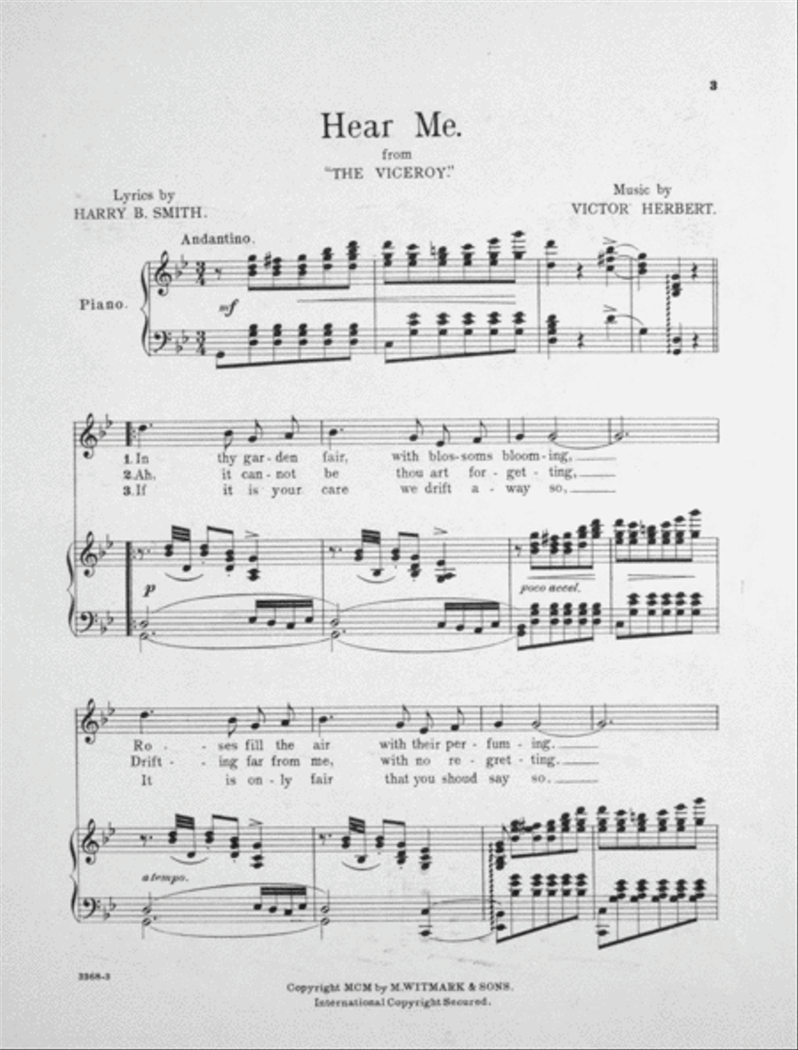 Hear Me (Serenade) Voice scores gallery preview page 2