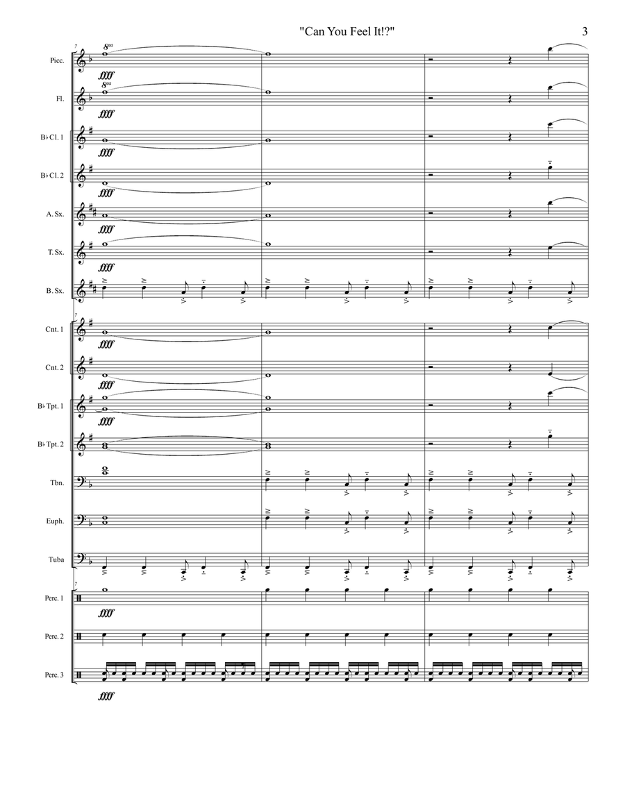 Can You Feel It Can You Feel It Marching Band scores gallery preview page 3