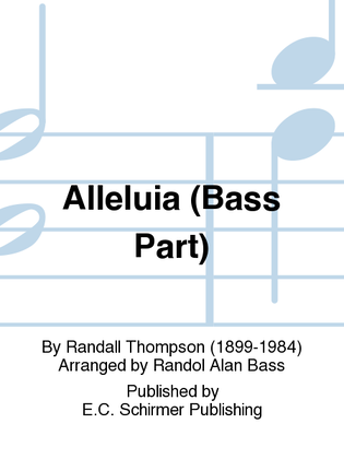 Alleluia (Bass Part)