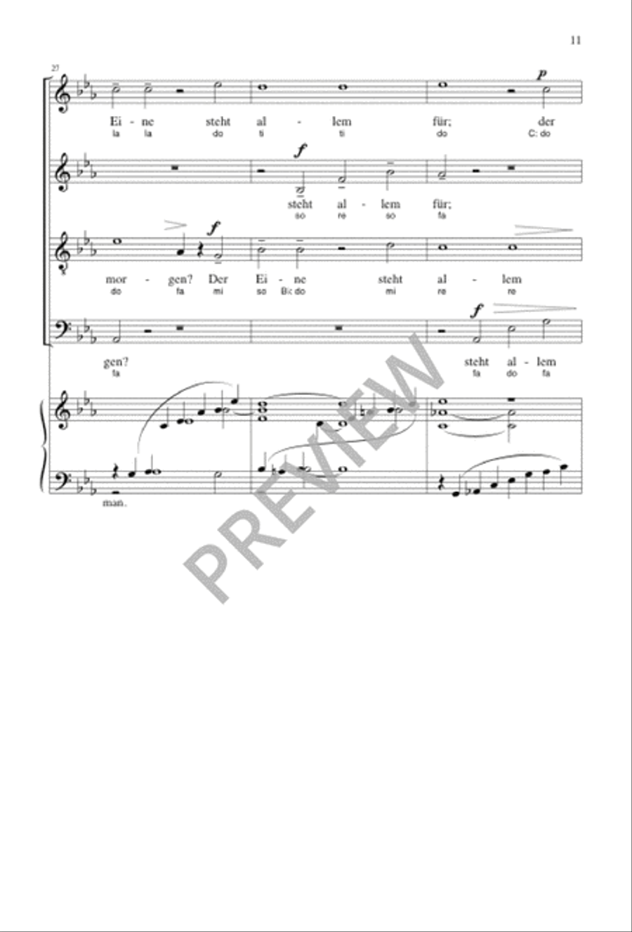 Geistliches Lied, Op. 30: Lass Dich Nur Nichts Nicht Dauren 4-Part scores gallery preview page 10