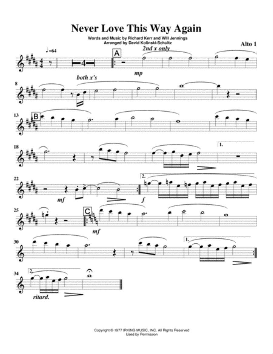 I'll Never Love This Way Again Jazz Ensemble scores gallery preview page 4