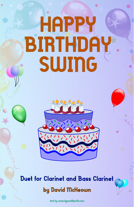 Happy Birthday Swing, for Clarinet and Bass Clarinet Duet
