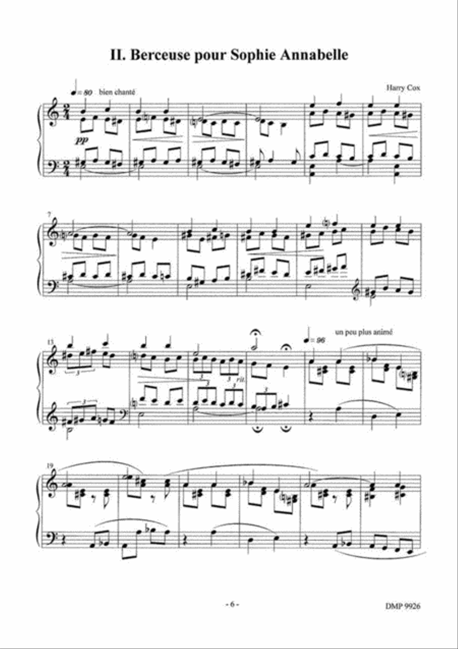 Au Berceau Au Berceau Piano Solo scores gallery preview page 3