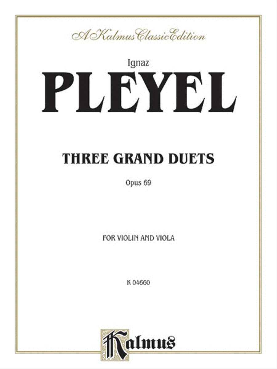 Three Grand Duets, Op. 69 String Duet scores gallery preview page 1
