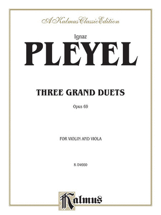 Book cover for Three Grand Duets, Op. 69