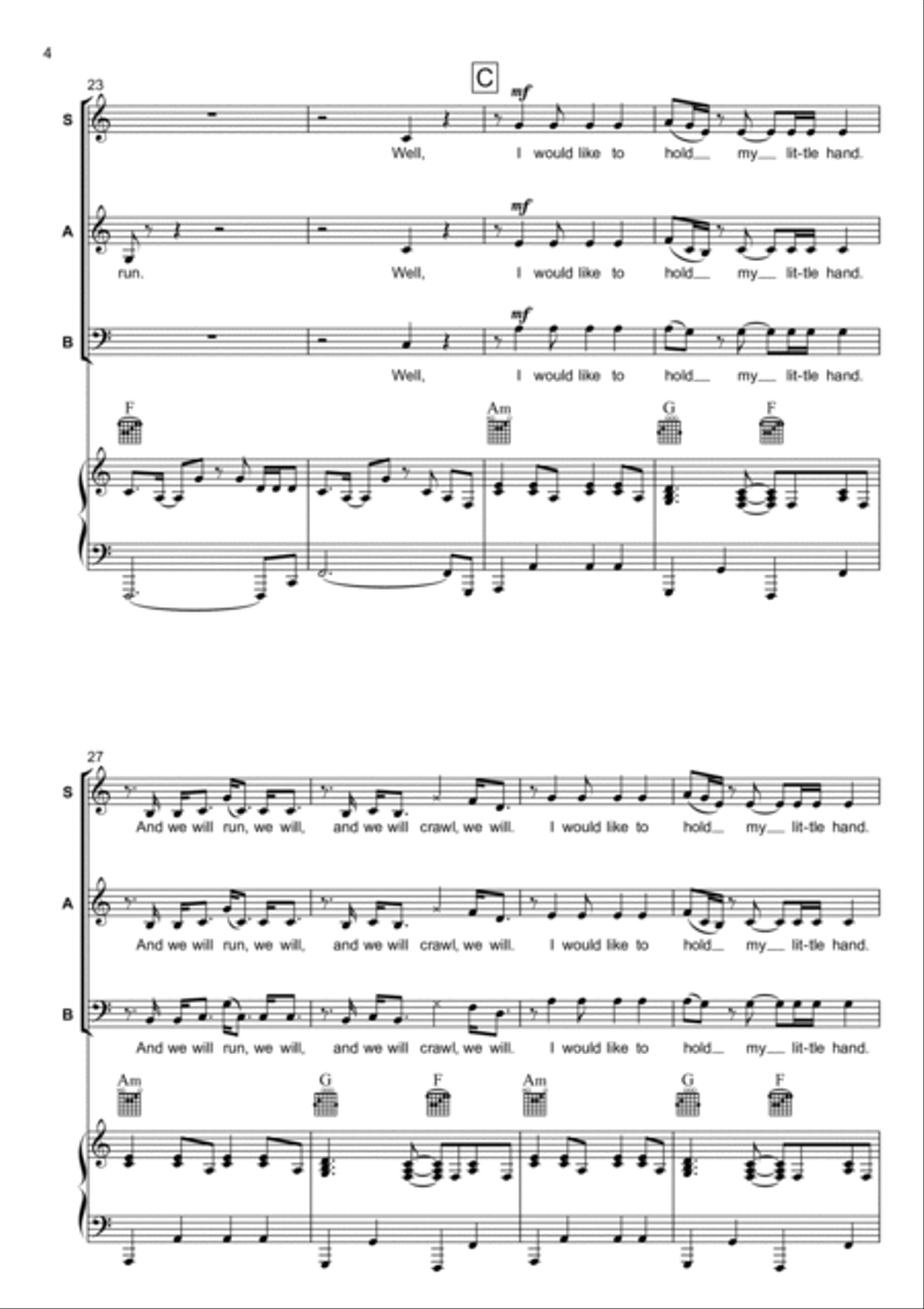 Send Me On My Way 3-Part scores gallery preview page 4