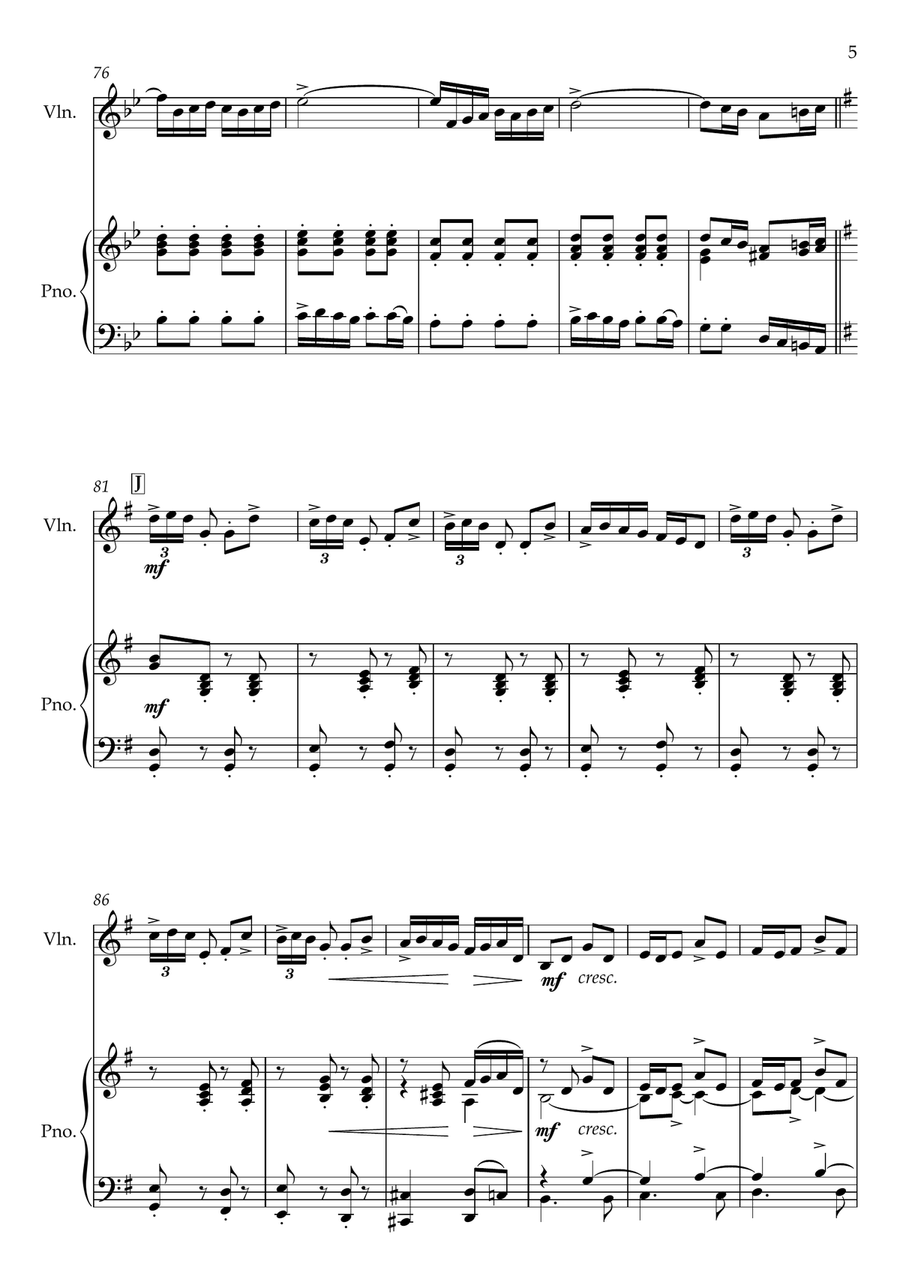 Stringtando (Violin & Piano) Violin Solo scores gallery preview page 6