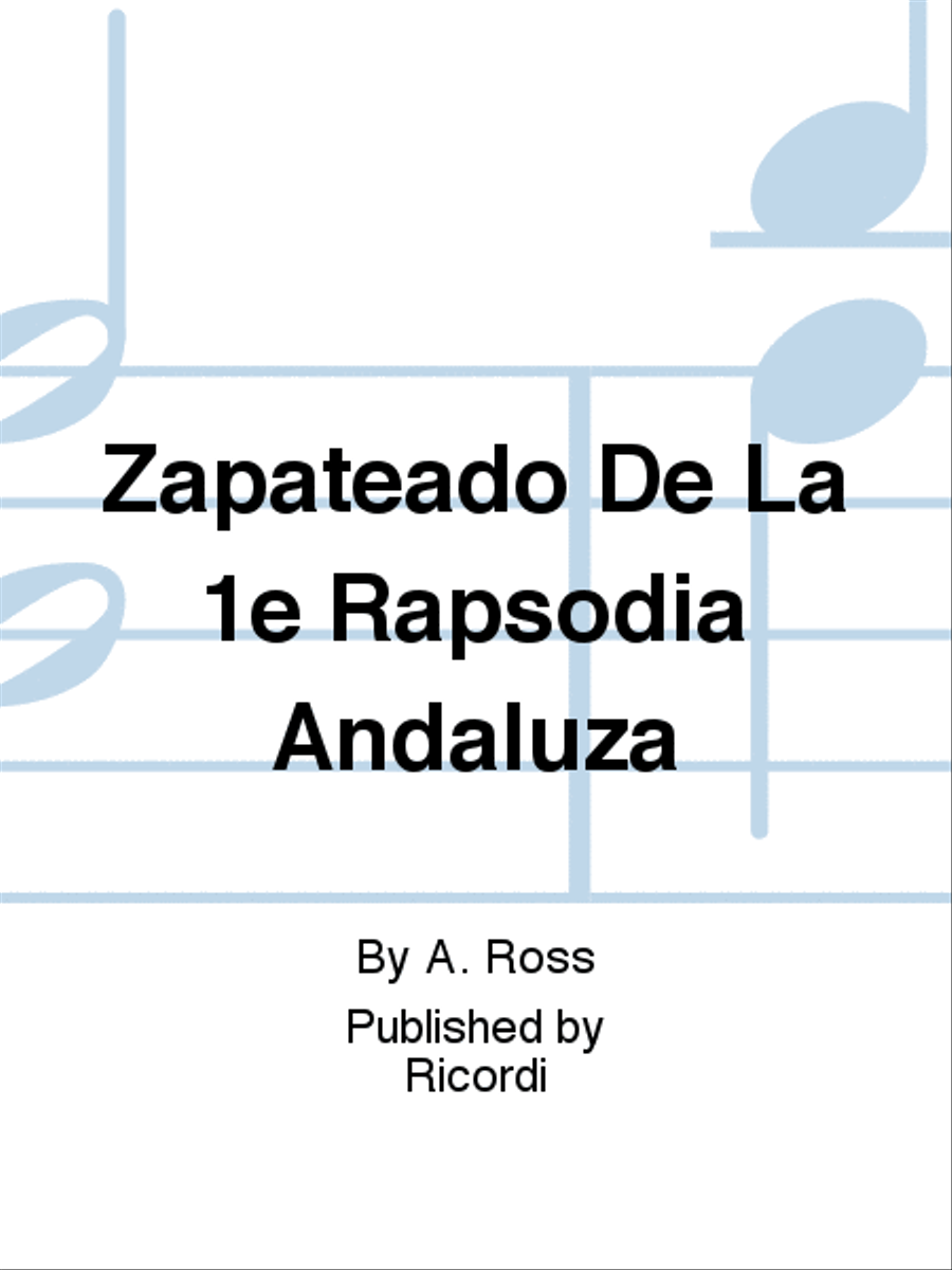 Zapateado De La 1e Rapsodia Andaluza School and Community scores gallery preview page 1