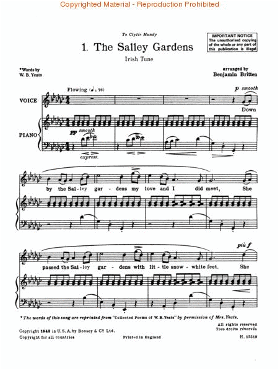 Folksong Arrangements – Volume 1: British Isles High Voice scores gallery preview page 2