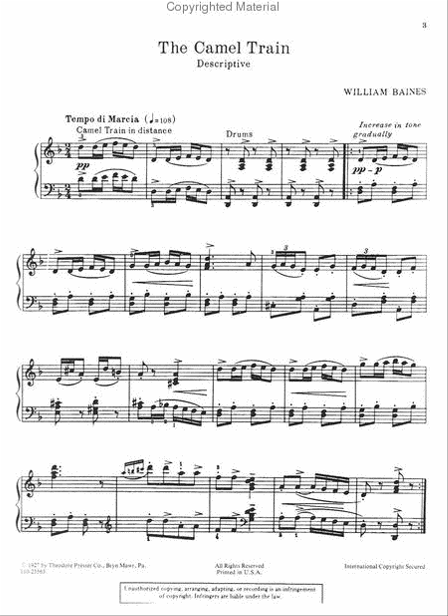 The Camel Train Chamber Music scores gallery preview page 2
