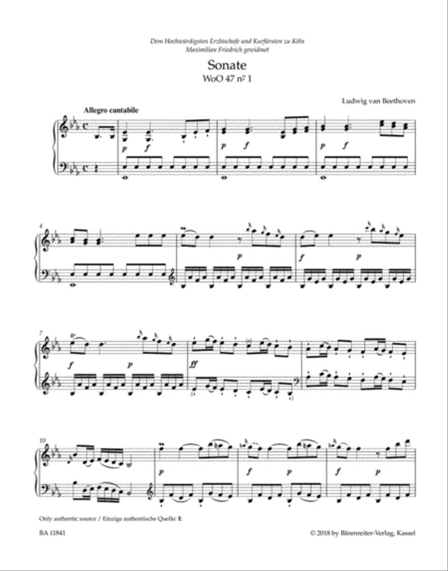 Complete Sonatas for Pianoforte I-III Piano Solo scores gallery preview page 2