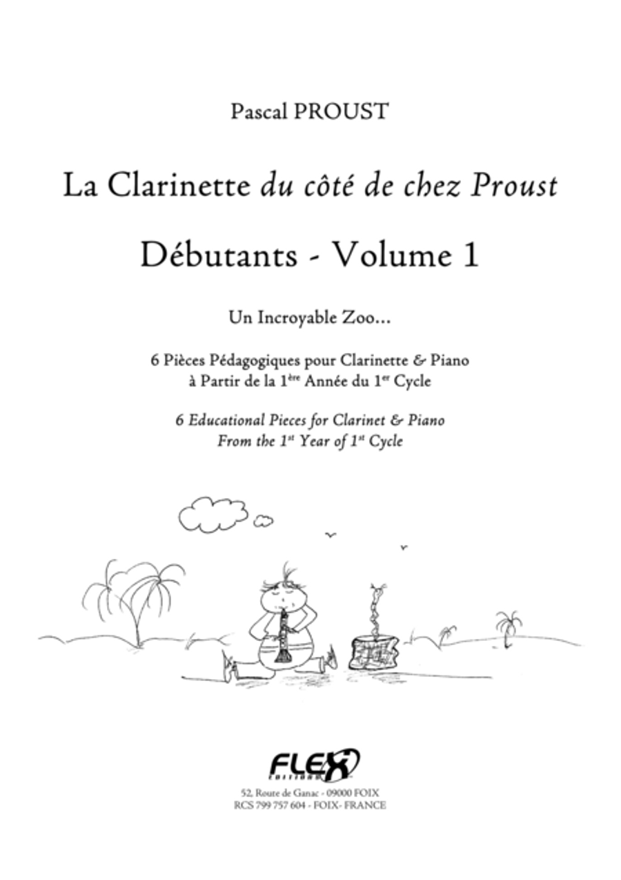 The Clarinet du cote de chez Proust - Beginners - Volume 1 B-Flat Clarinet scores gallery preview page 1