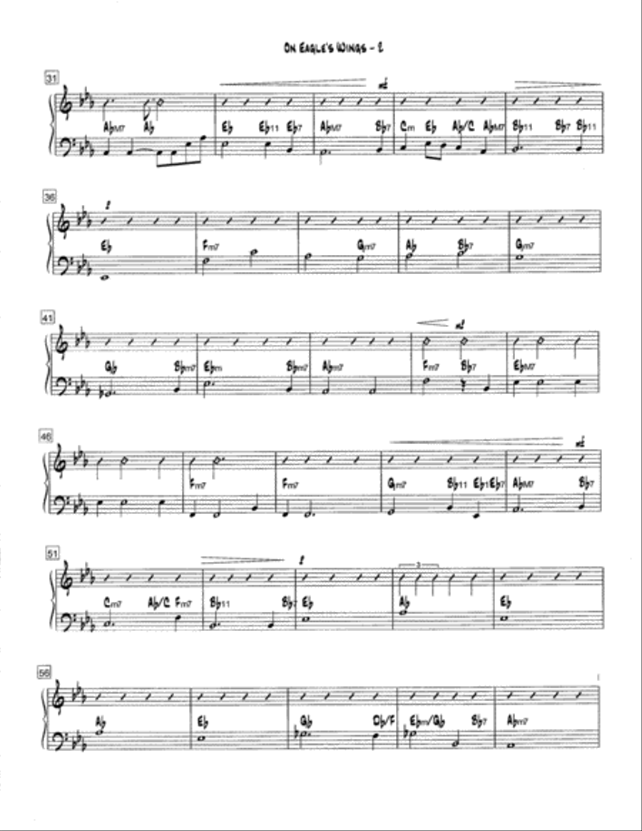 On Eagle's Wings On Eagle's Wings 4-Part scores gallery preview page 10