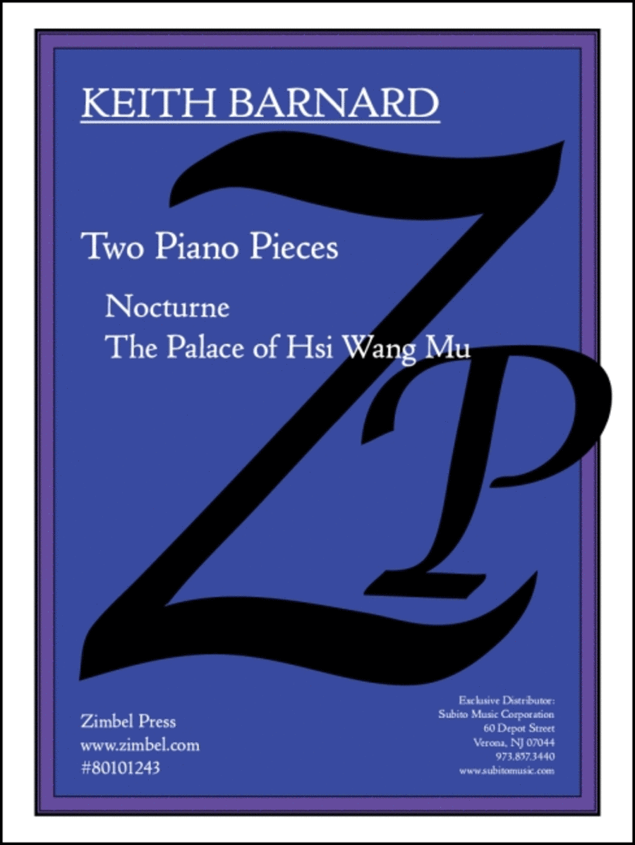 Two Piano Pieces Two Piano Pieces Harpsichord scores gallery preview page 1