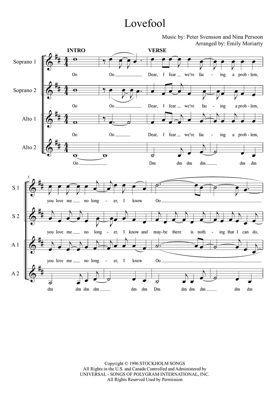 Lovefool SSAA scores gallery preview page 1
