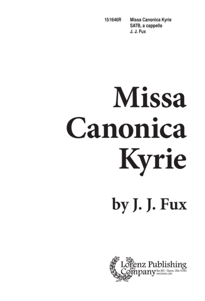Missa Canonica Kyrie