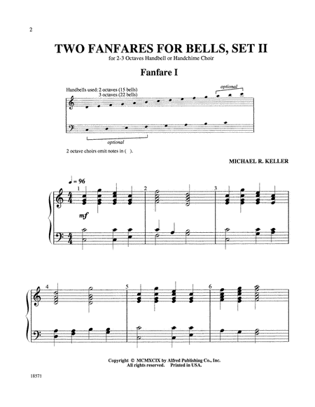 Two Fanfares for Bells, Set II