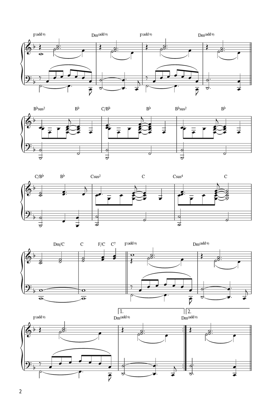 Theme from Twin Peaks Piano Solo scores gallery preview page 2