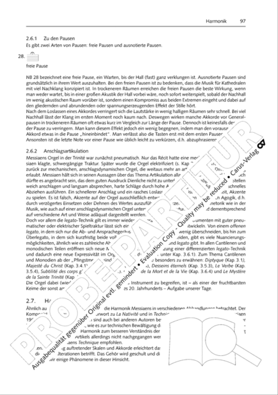 Orgelschule zur historischen Auffuhrungspraxis Organ Solo scores gallery preview page 98
