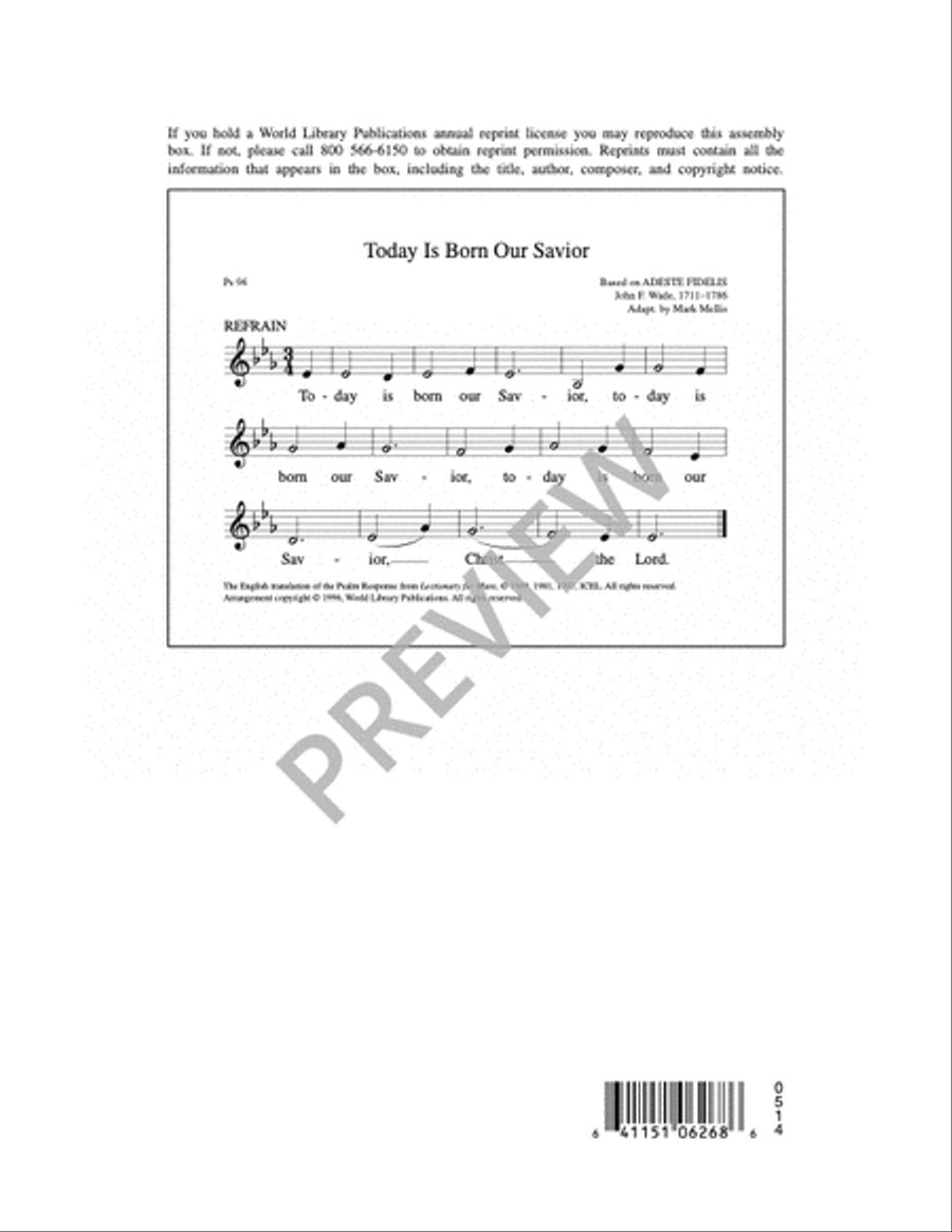 Today is Born Our Savior Choir scores gallery preview page 7