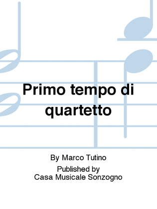 Book cover for Primo tempo di quartetto