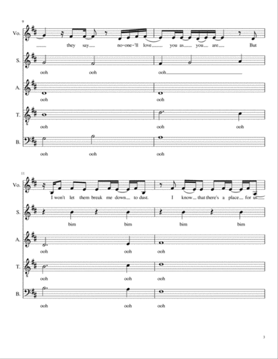 This Is Me This Is Me 4-Part scores gallery preview page 3