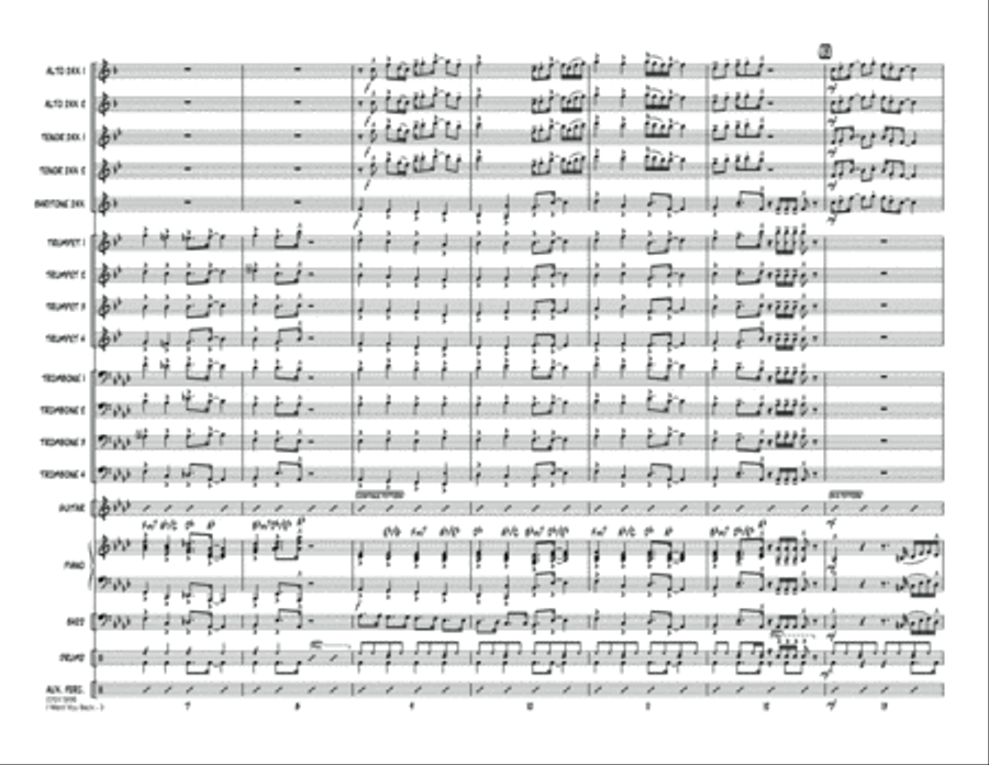 I Want You Back - Conductor Score (Full Score) Jazz Ensemble scores gallery preview page 3