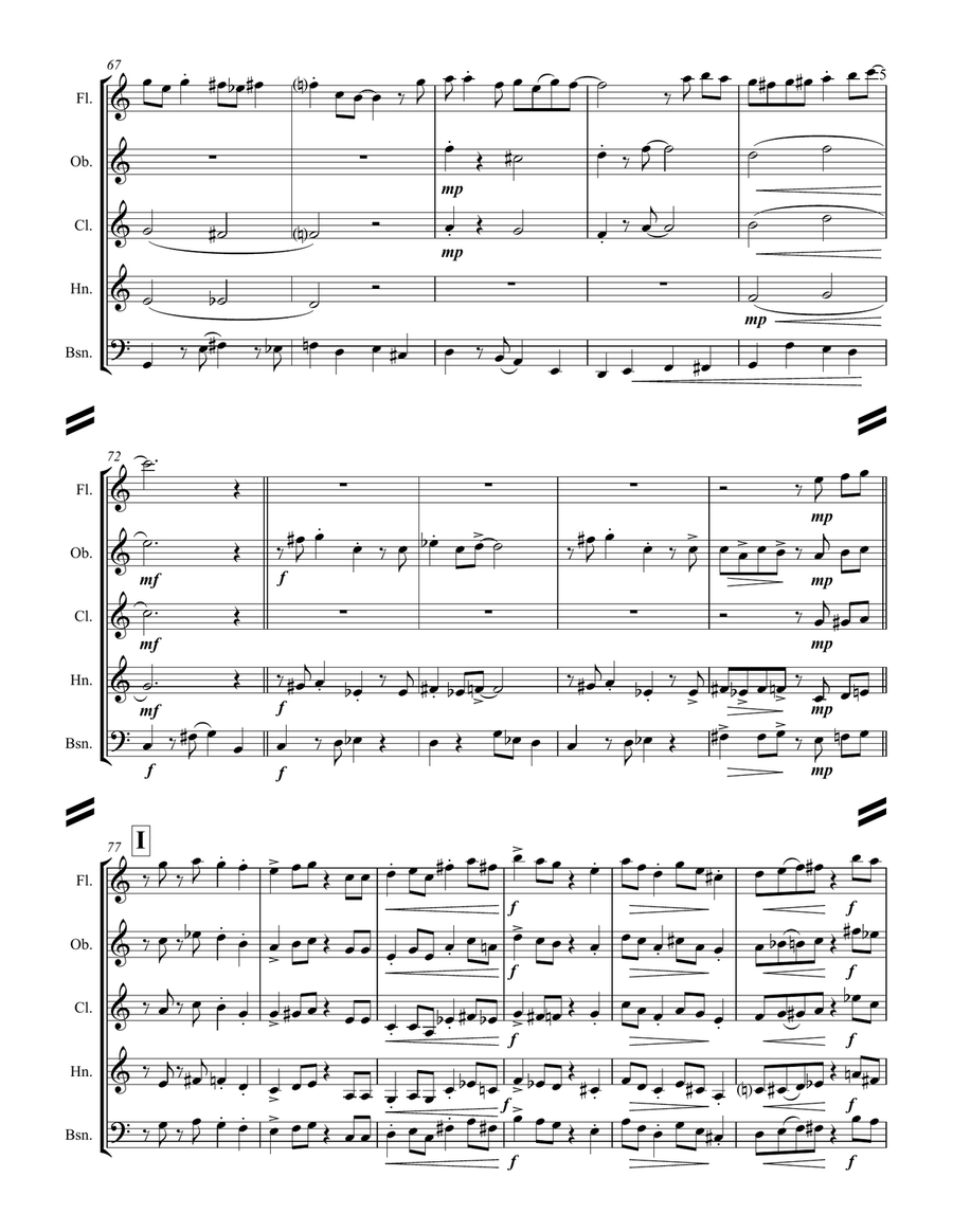 Let It Snow! Let It Snow! Let It Snow! Woodwind Quintet scores gallery preview page 6