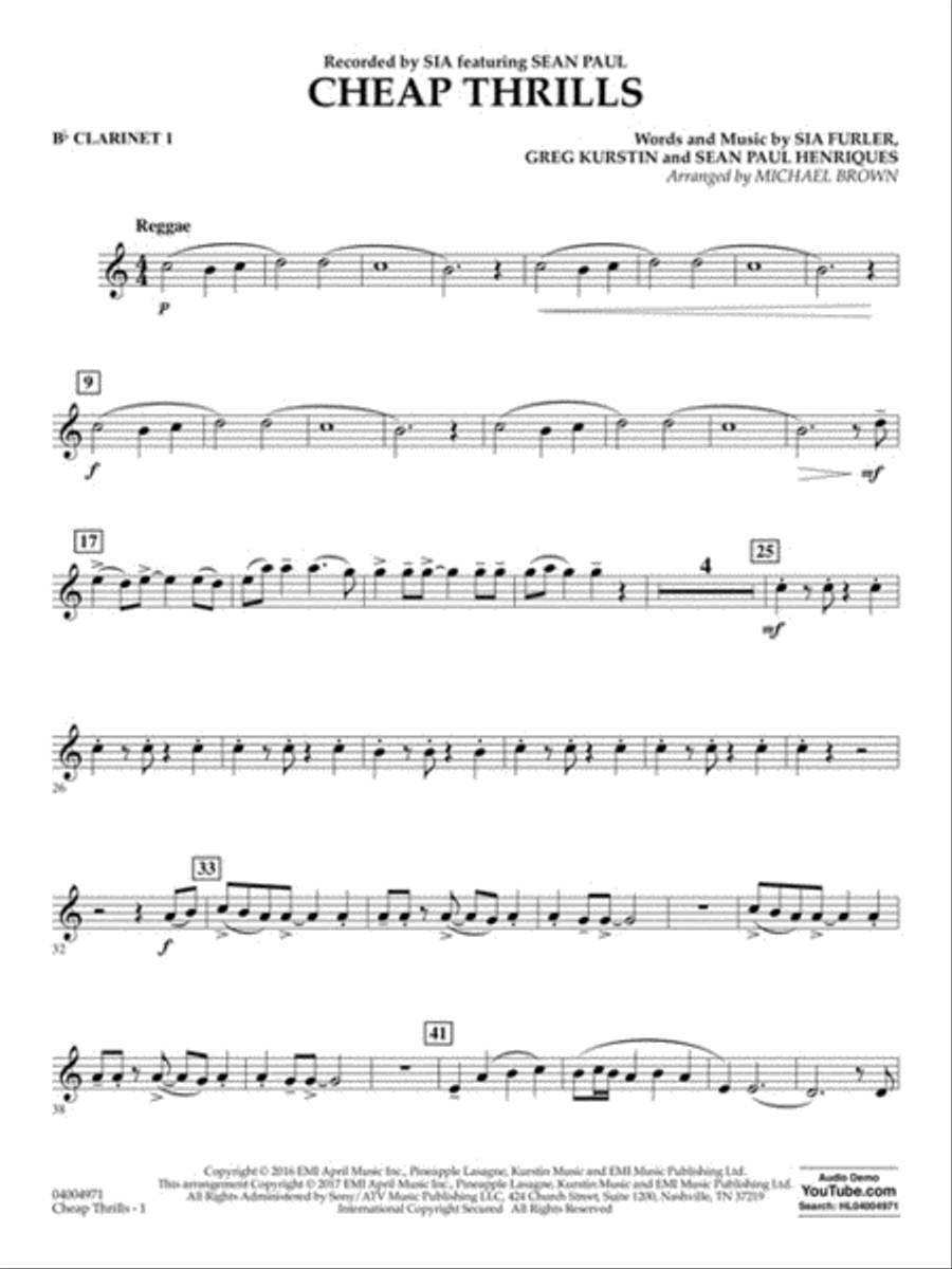 Cheap Thrills Cheap Thrills Concert Band scores gallery preview page 5