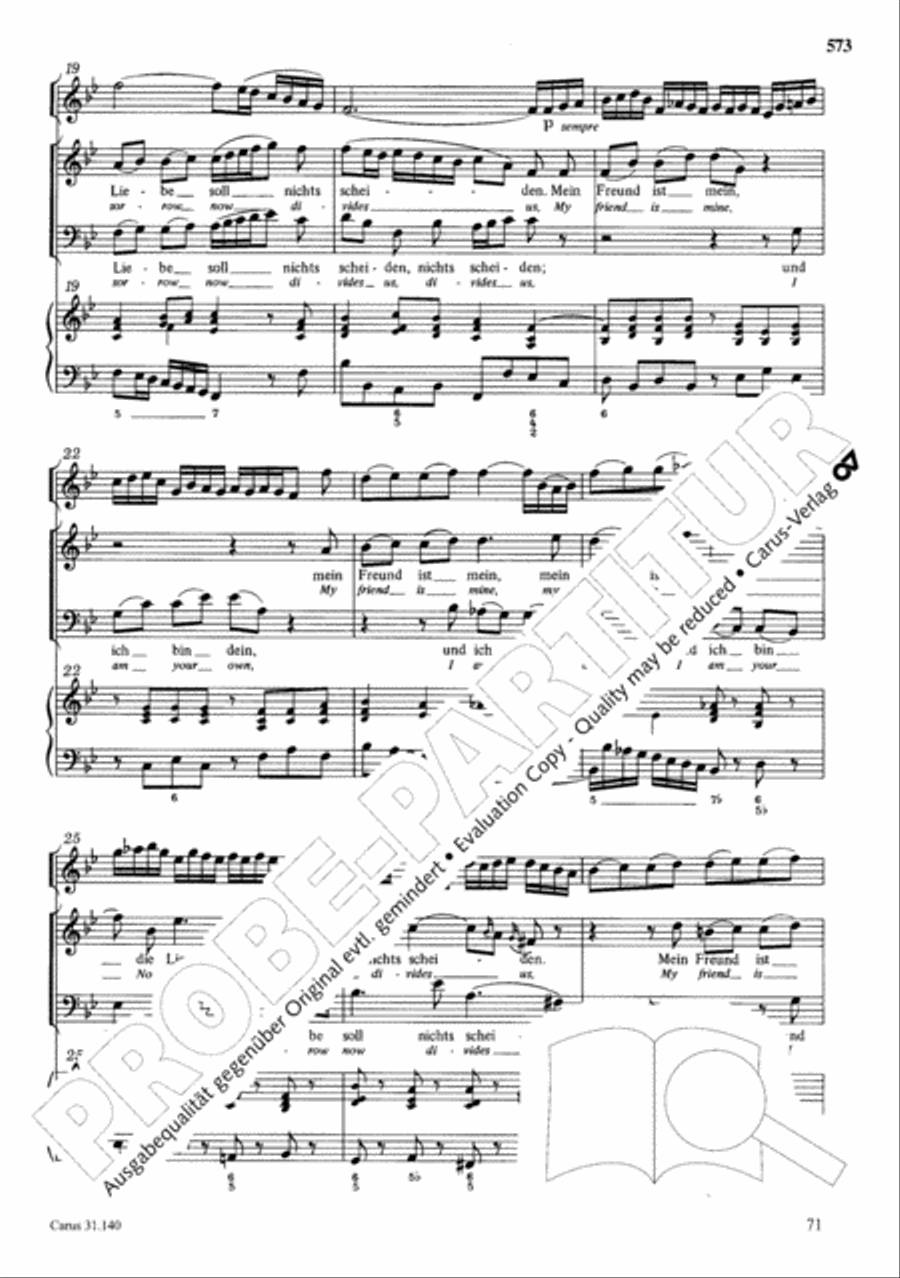 The Complete Sacred Vocal Works (Das geistliche Vokalwerk) Voice scores gallery preview page 574
