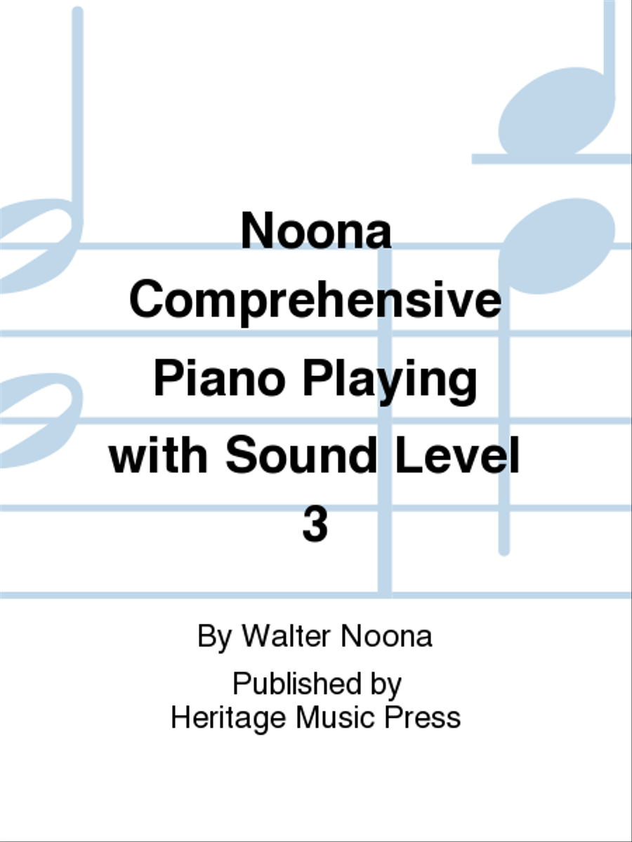 Noona Comprehensive Piano Playing with Sound Level 3 Piano Method scores gallery preview page 1