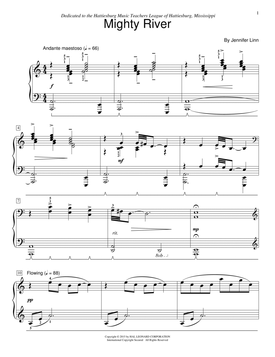 Mighty River Mighty River Piano Method scores gallery preview page 1