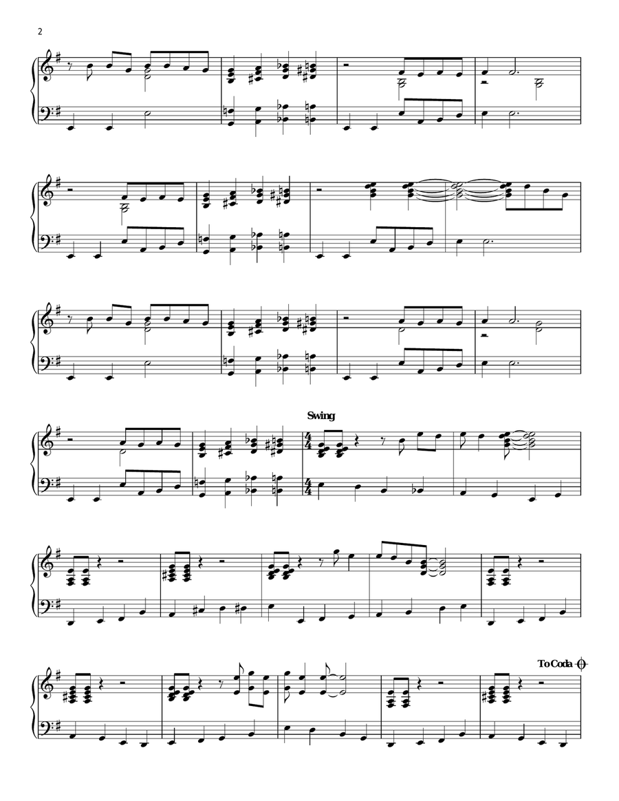 Foxey Lady [Jazz version] Piano Solo scores gallery preview page 2