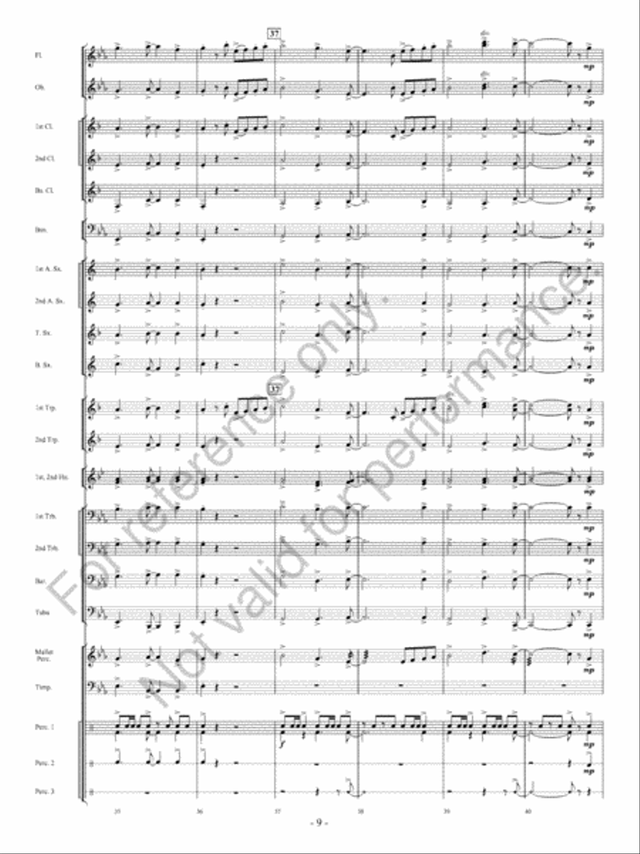 The Winds Of Change Concert Band scores gallery preview page 10