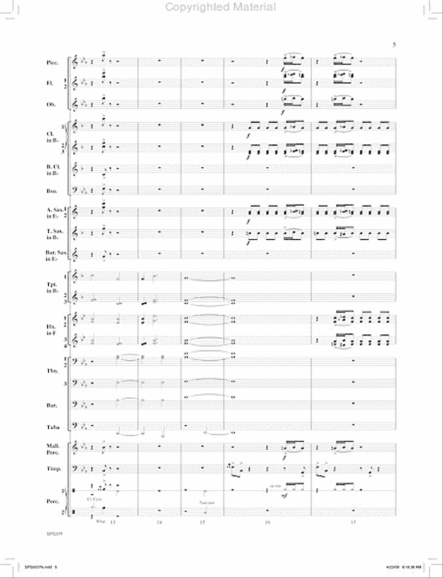 Ricochet Concert Band scores gallery preview page 6
