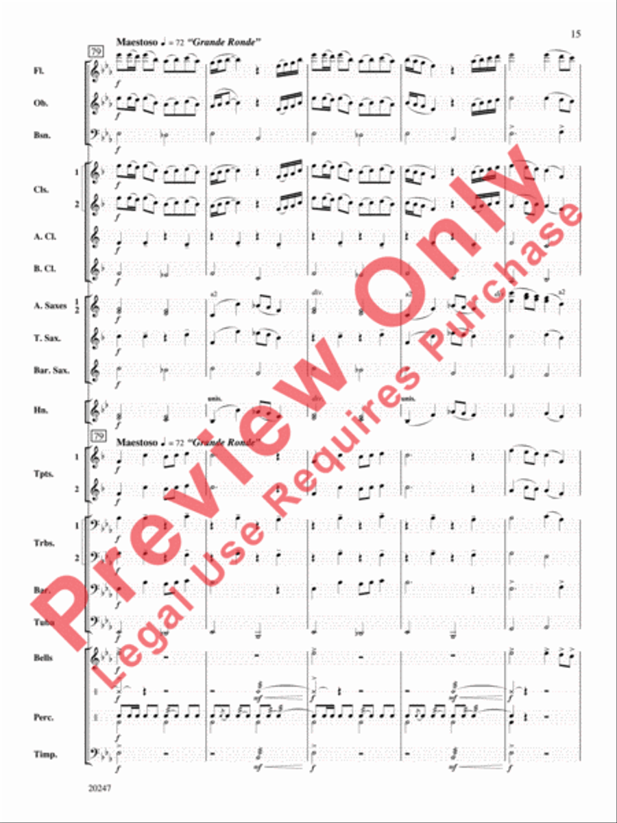 Prairie Schooner Prairie Schooner Concert Band scores gallery preview page 16