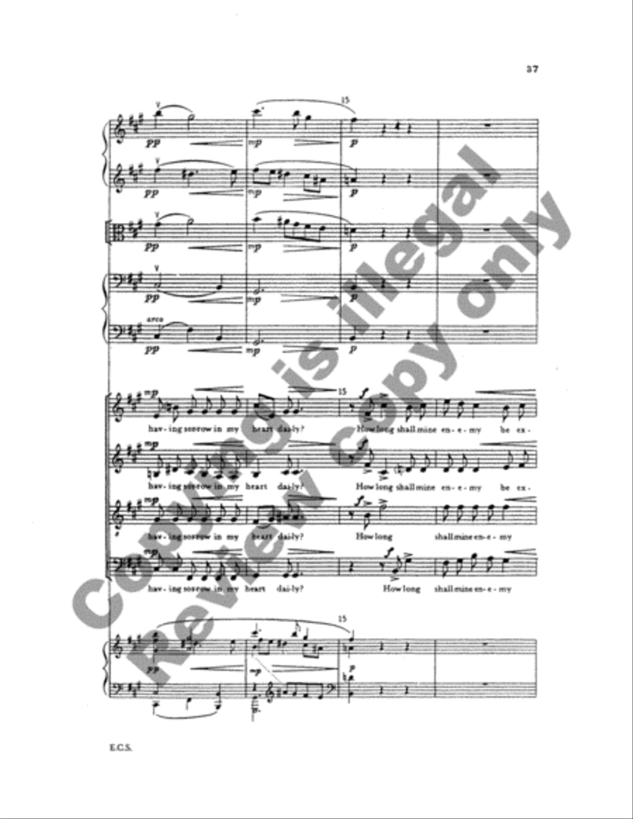 Two Psalms and a Proverb (Full Score) Choir scores gallery preview page 17