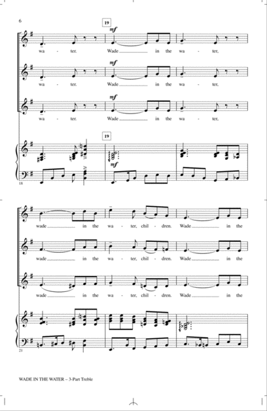 Wade In The Water Wade In The Water 3-Part scores gallery preview page 4