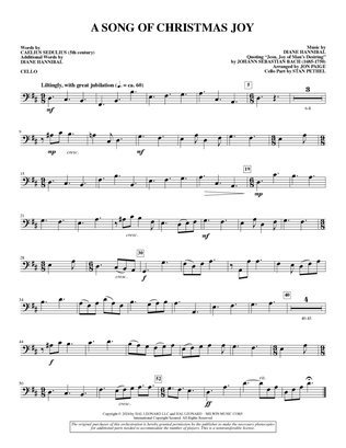 A Song of Christmas Joy (arr. Jon Paige) - Cello
