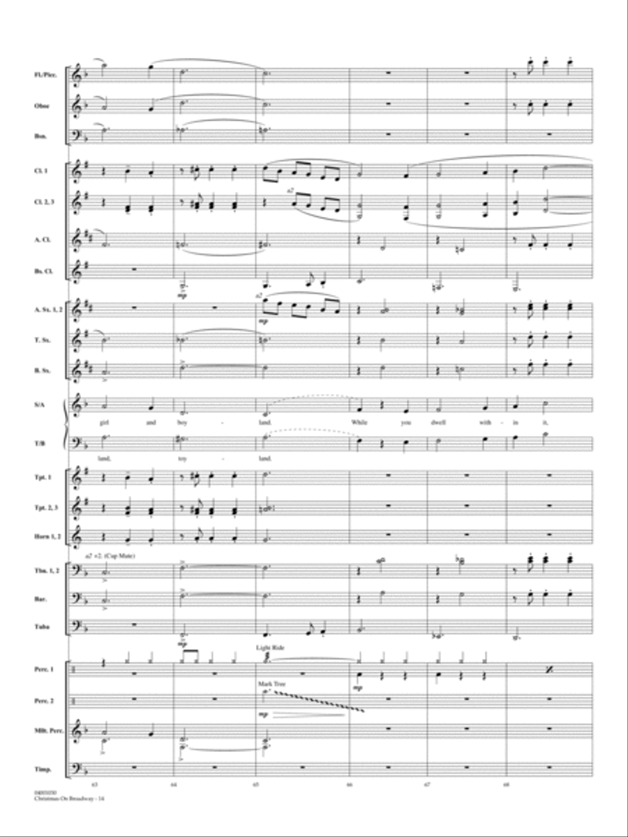 Christmas on Broadway - Full Score Choir scores gallery preview page 14