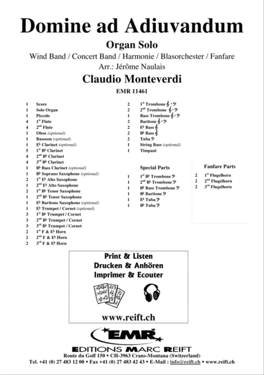 Domine ad Adiuvandum Concert Band scores gallery preview page 2