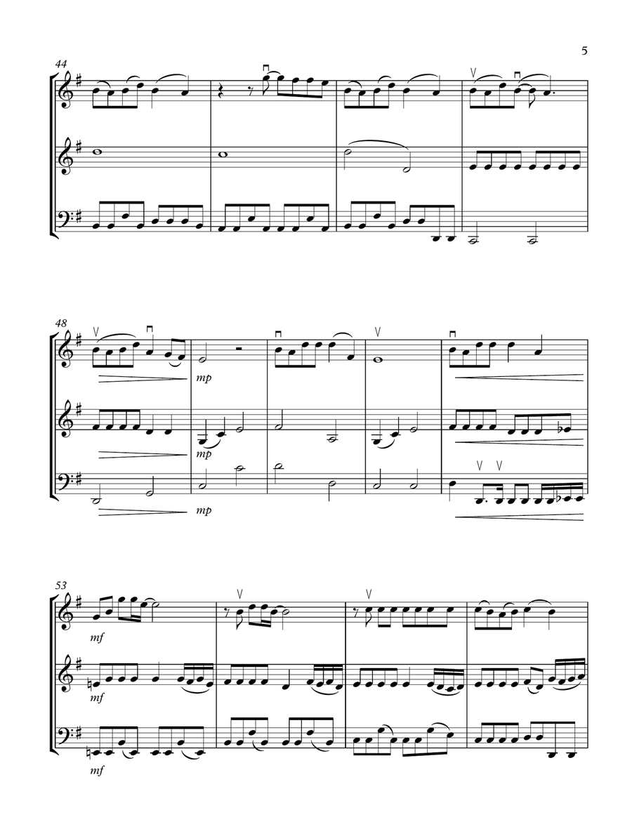 Somewhere Only We Know String Trio scores gallery preview page 5
