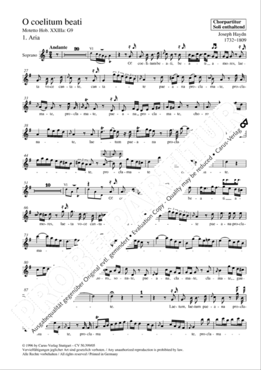 O coelitum beati O coelitum beati 4-Part scores gallery preview page 3